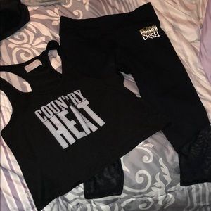 Beachbody capris and crop top bundle